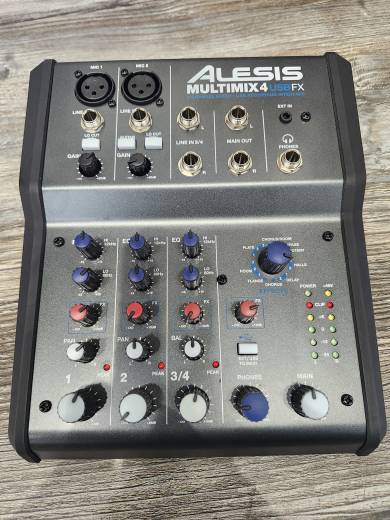 Alesis MultiMix 4 USB FX Four-channel Mixer With Effects And